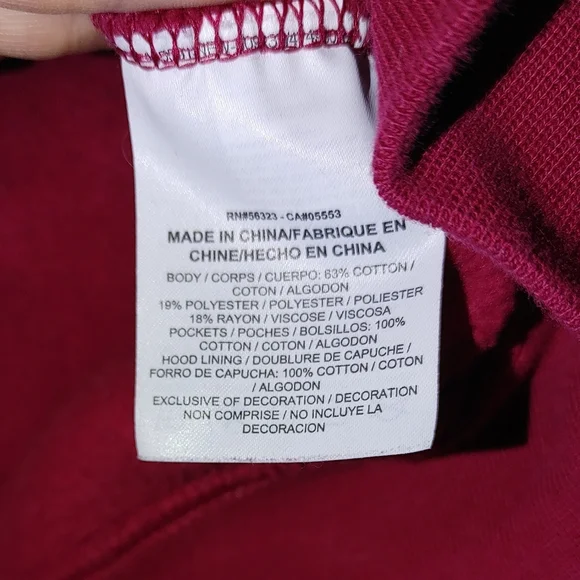 Nike Red Cowl Neck Hoodie - Picture 6 of 7